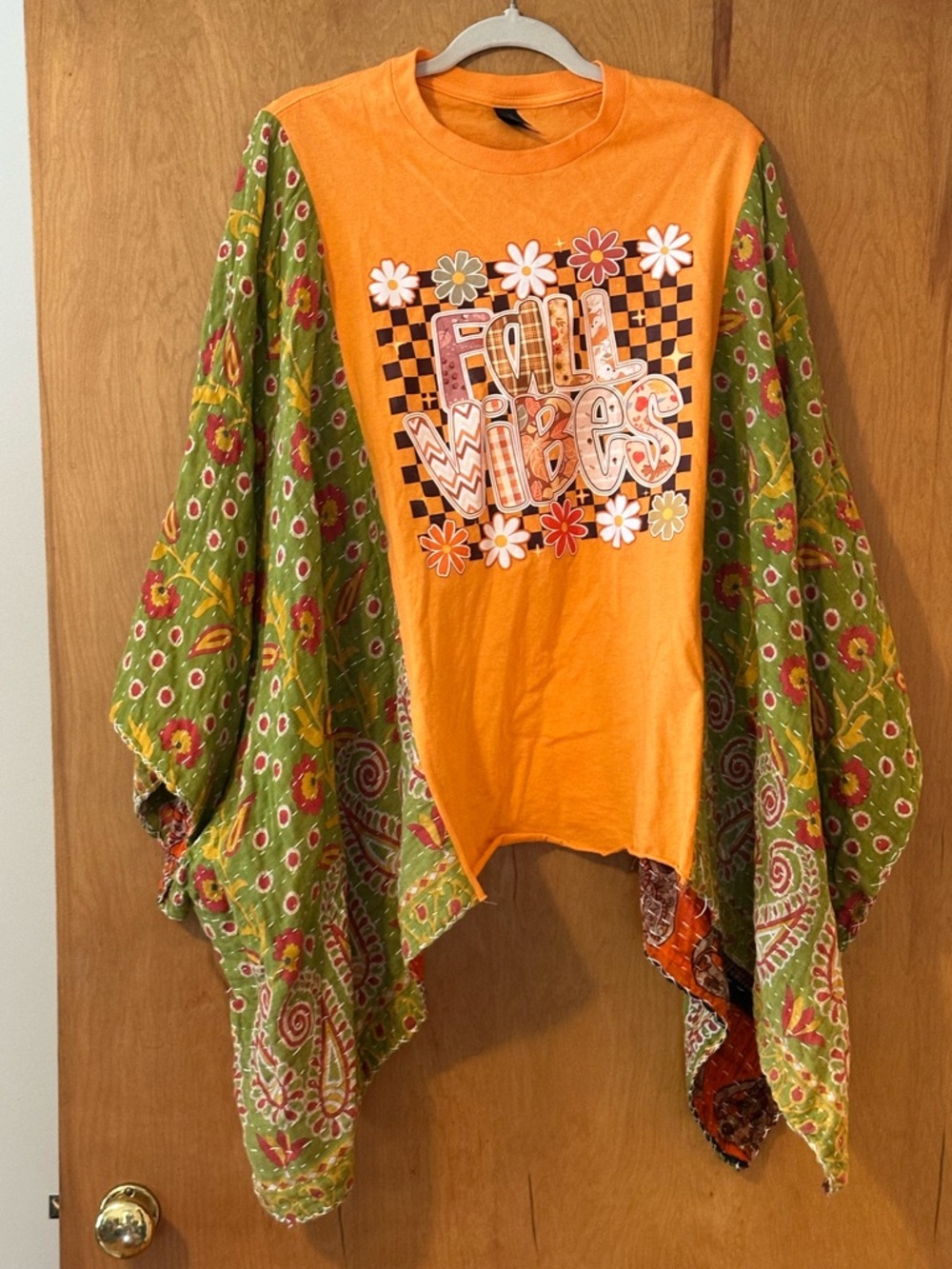 Kantha upcycled t-shirt